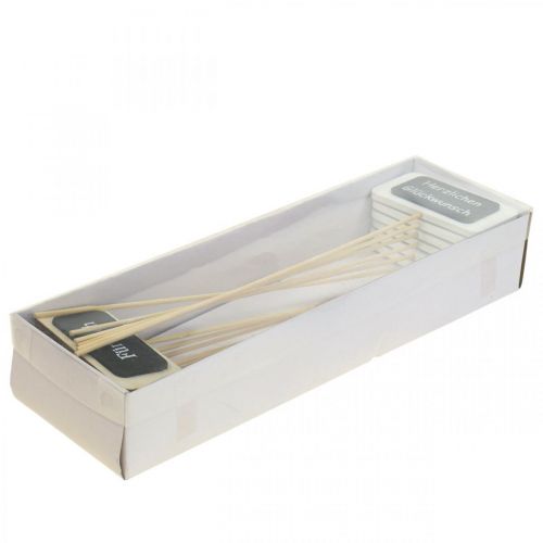 Artikel Blumenstecker Schriftzug, Deko Stecker Tafel 4×8cm 12 St