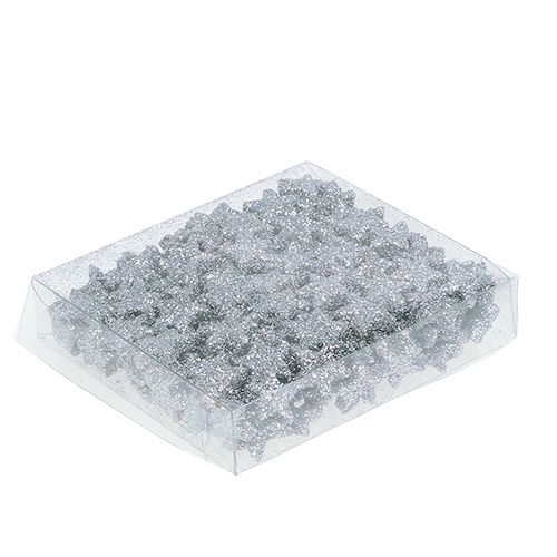Artikel Stern Glitter 1,5cm zum Streuen Silber 144St