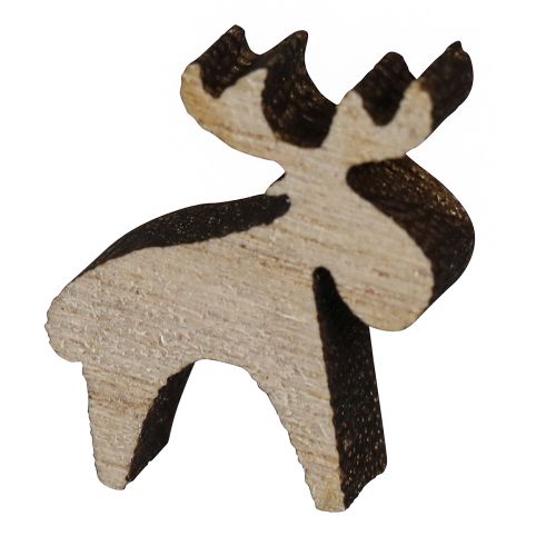 Artikel Streudeko Holz Elch Deko Natur Braun 2x2,5cm 108 St