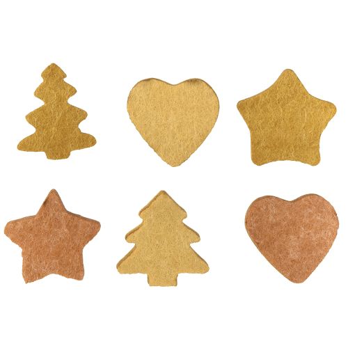 Artikel Streudeko Weihnachten Tischdeko Holzfaser Sortiert 4cm 12St