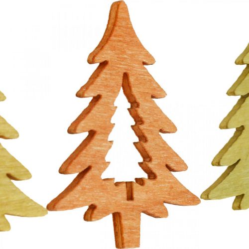 Artikel Streudeko Weihnachten Tannenbaum Orange 4cm 72 St