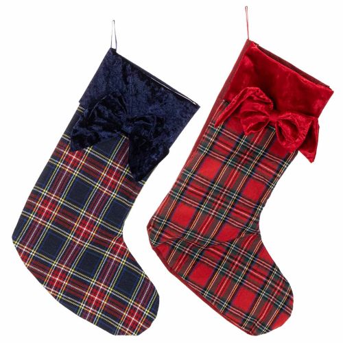Artikel ProductNameNikolausstiefel kariert mit Samtschleife, 43 cm, Rot und Blau, 2 Stück zum Aufhängen/ProductName
ProductDescription<h2>Kariertes Weihnachtsstrumpf Set zum Aufhängen und Dekorieren</h2>
<p>Dieses Set enthält zwei karierte Nikolausstiefel zum Auf