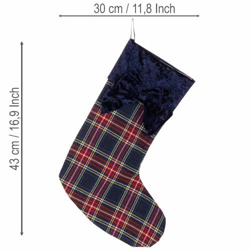 Artikel ProductNameNikolausstiefel kariert mit Samtschleife, 43 cm, Rot und Blau, 2 Stück zum Aufhängen/ProductName
ProductDescription<h2>Kariertes Weihnachtsstrumpf Set zum Aufhängen und Dekorieren</h2>
<p>Dieses Set enthält zwei karierte Nikolausstiefel zum Auf