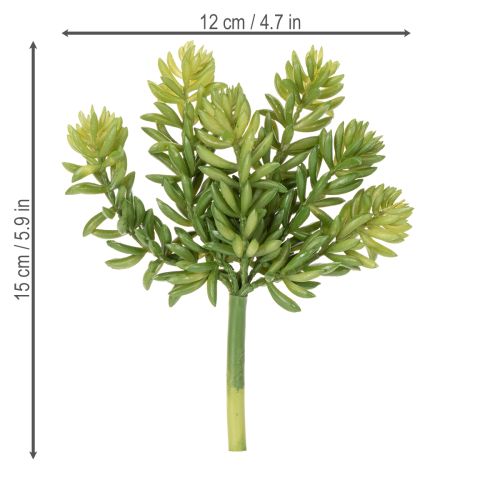 Artikel Sukkulente künstlich grün, 15 cm, 6 Stück