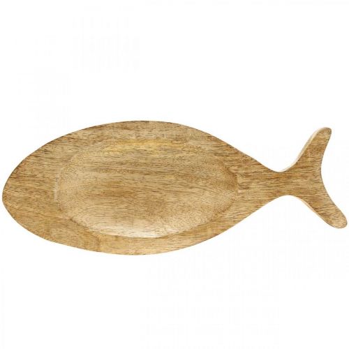 Artikel Deko Tablett Holz Fisch Holztablett Holzteller 30x3x12cm