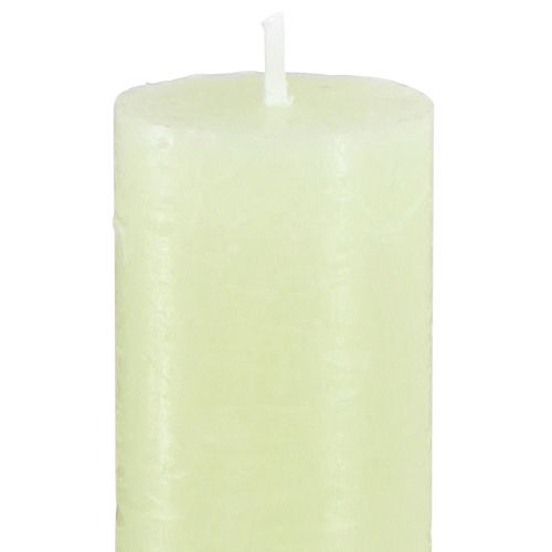 Artikel Tafelkerzen Hellgrün Kerzen Durchgefärbt 34x240mm 4 St
