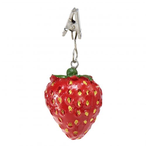 Tischdeckenbeschwerer Tischdeckenklammern Erdbeeren 4,5cm 4St