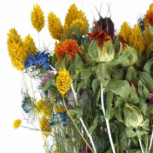 Artikel Trockenblumenstrauß bunt Trockenstrauß Wiesenblumen Bouquet 58cm