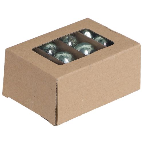 Floristik24 Vintage Weihnachtskugeln Glas Mini in Mint Ø3cm 22 St