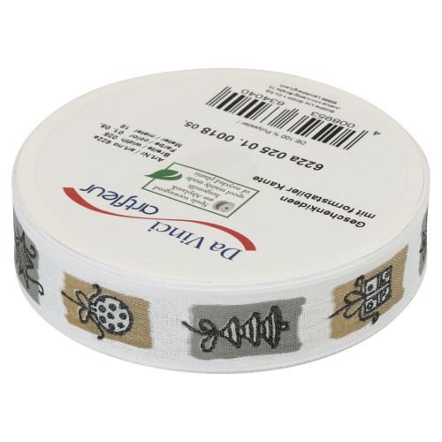 Artikel Weihnachtsband Grau Schleifenband Weihnachten 25mm 18m