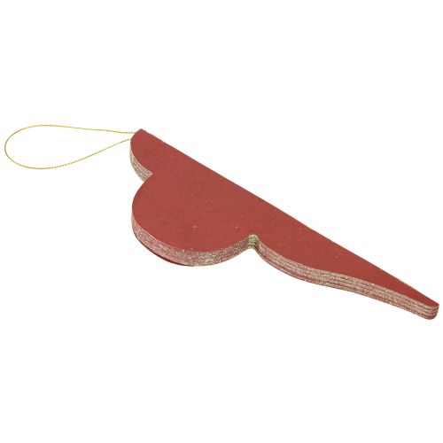 Artikel Weihnachtsbaumschmuck Bordeaux Papier 20cm 2St edel faltbar