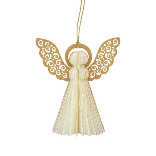 Artikel Papierengel Weihnachtsengel Deko Papier Weiß H12cm 4 St