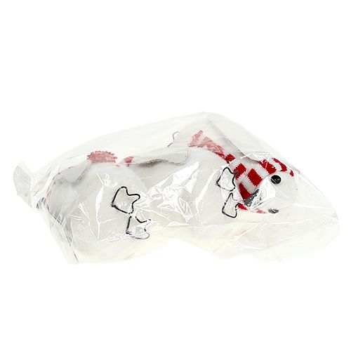 Floristik24 Weihnachtsdeko Pinguin 11cm weiß 3St