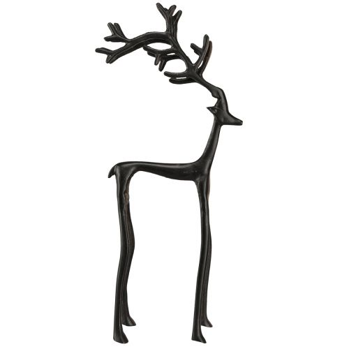 Floristik24 Weihnachtsfigur Rentier Deko Metall Schwarz 17×8×38,5cm