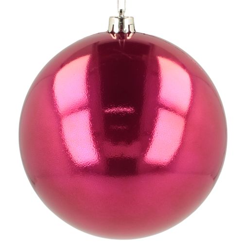 Artikel Weihnachtskugel Plastik groß Christbaumkugel Pink Ø14cm