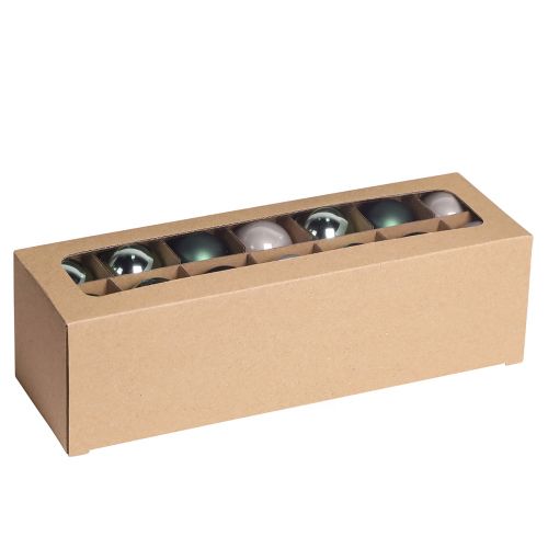 Artikel Weihnachtskugeln Glas Baumkugeln Grün Grau 4cm 24 St