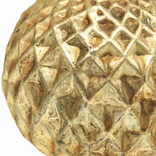 Floristik24 Weihnachtskugeln Rentier Christbaumschmuck Gold Vintage Ø7cm 4St