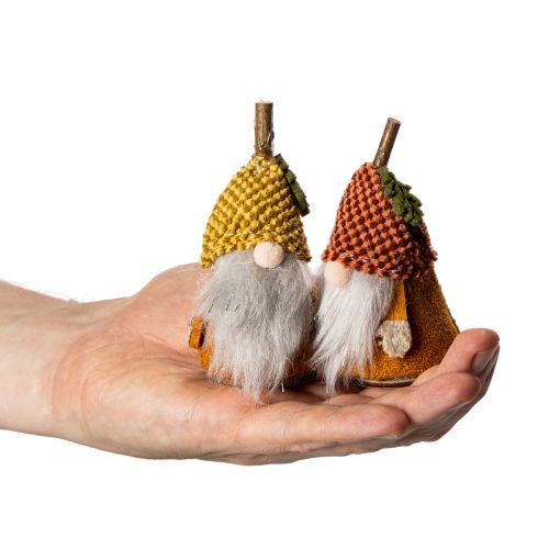 Artikel Wichtel Figuren Set mit Strickmütze aus Stoff und Kunststoff 10cm 6 Stück