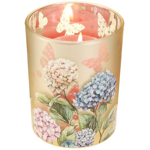 Artikel Elegantes Windlicht mit floralen Motiven für gemütliche Raumdekoration 12,5cm 2St.