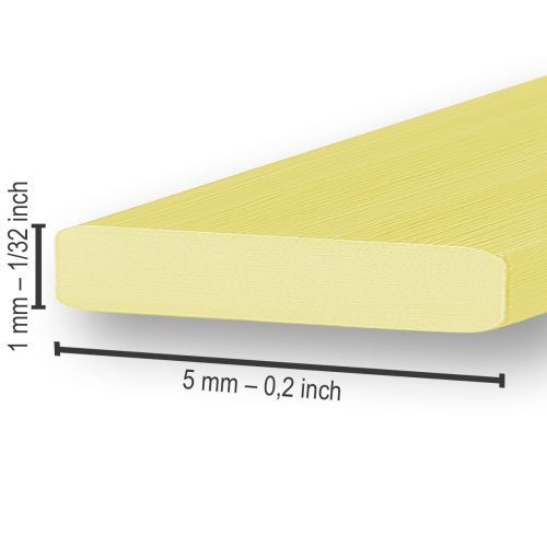 Artikel Aluminium Flachdraht Gold 5mm 10m für Gestecke und Deko