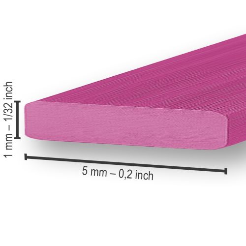 Artikel Aluminium Flachdraht Pink 5mm 10m Basteldraht Dekoration