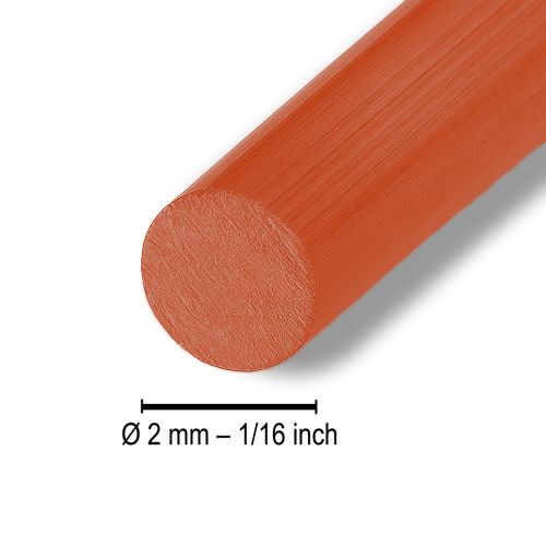 Artikel Aluminiumdraht Ø2mm, 500g, 60m in Orange - Biegsamer Basteldraht für Floristik und Deko