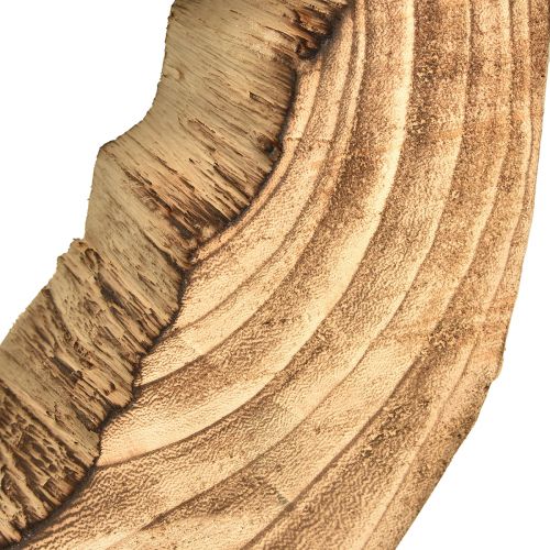 Artikel Rustikaler Holzring auf Standfuß – Natürliche Holzmaserung, 54 cm – Einzigartige Skulptur für stilvolles Wohnambiente