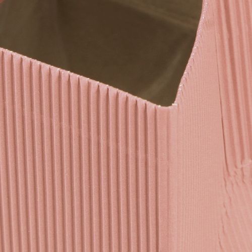 Artikel Blumenübertopf Blumentüte Pink Lachs 12cmx12cm 6 St