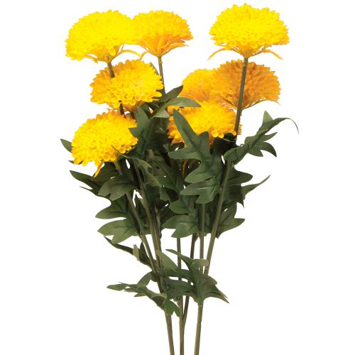 Dahlie Künstlich Deko Blumen Gelbe Blüte L64cm 3 St