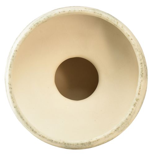 Artikel Deko Schale Keramikschale Creme Graugrün Ø20cm H16cm