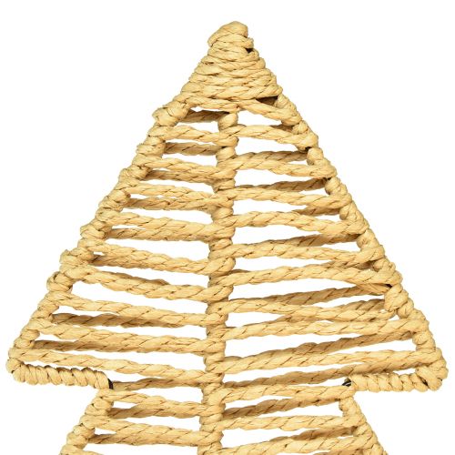 Artikel Deko Tannenbaum Schwarz Natur Metall Raffia 30×11,5×60cm