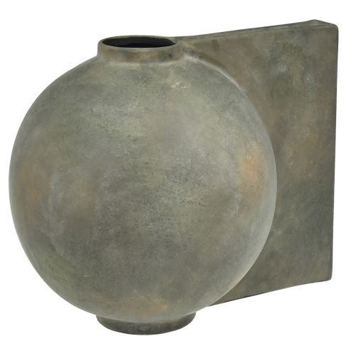 Dekovase Vase Keramik Antik Optik Bronze Grau 30×20×24cm