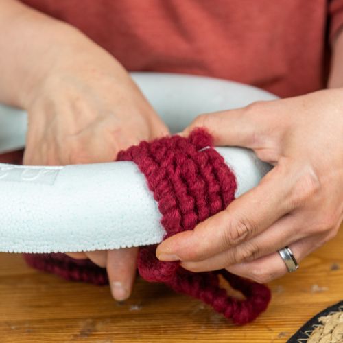 Artikel Filzkordel Flausch Mirabell 25m Dunkelrot