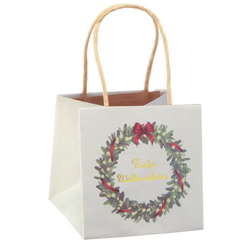 Geschenktüte mit Henkeln Geschenktasche Grau 12×12cm 8 St