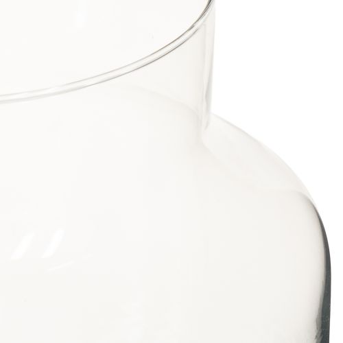 Floristik24 Glasvase Rund Blumenvase Groß 100% Recyceltes Glas H20 Ø17cm