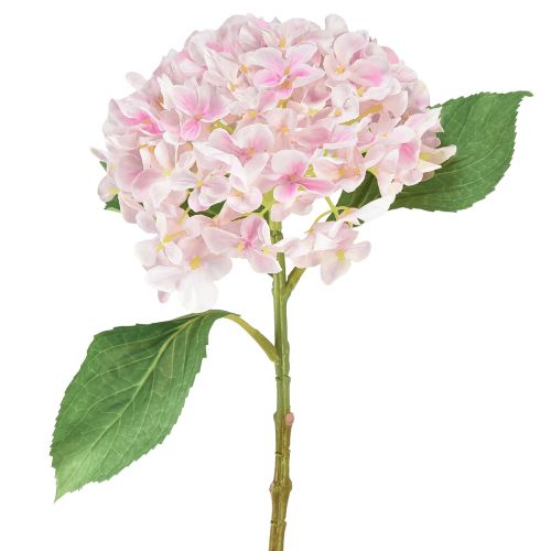 Hortensie künstlich Hellrosa Kunstblume Rosa Ø15,5cm 45cm