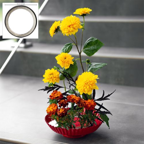 Artikel Kreative Steckhilfe mit Messingnadeln für Ikebana und Blumengestecke