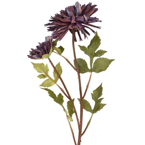 Künstliche Chrysantheme 2 Blüten Violett Ø5/11cm L70cm