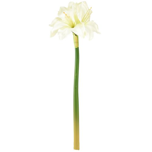 Artikel Künstlicher Ritterstern wie echt Kunstblumen Weiß Amaryllis 40cm 3St