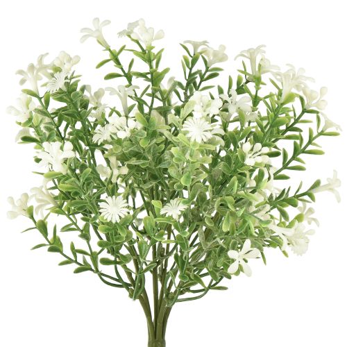 Floristik24 Kunstblumen Weiß Kunstblumenstrauß Mittagsblume Weiß 26cm