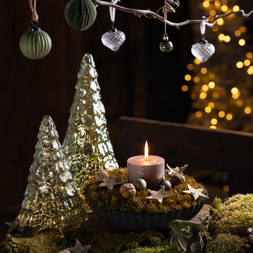 Artikel Mini Weihnachtsbaum mit LED Beleuchtung Grün Gold 28cm