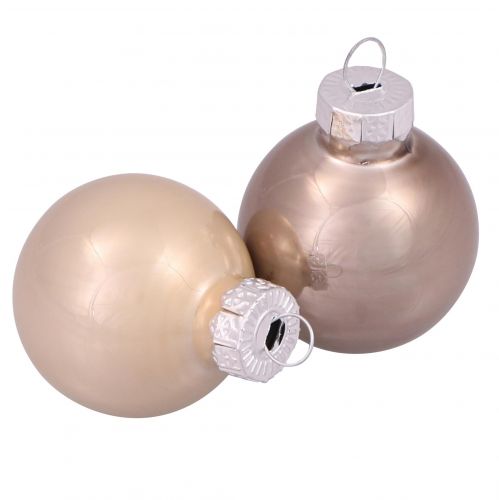 Artikel Mini Weihnachtskugeln Glas Baumkugeln Opal Ø3cm 22 St