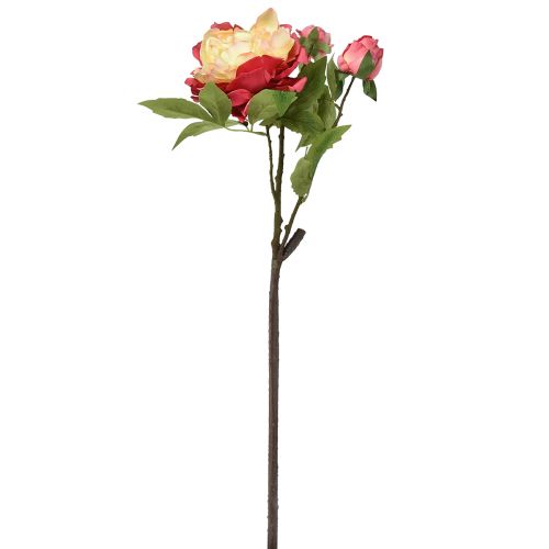 Artikel Pfingstrosen Seidenblumen Kunstblumen Rosa Gelb 68cm