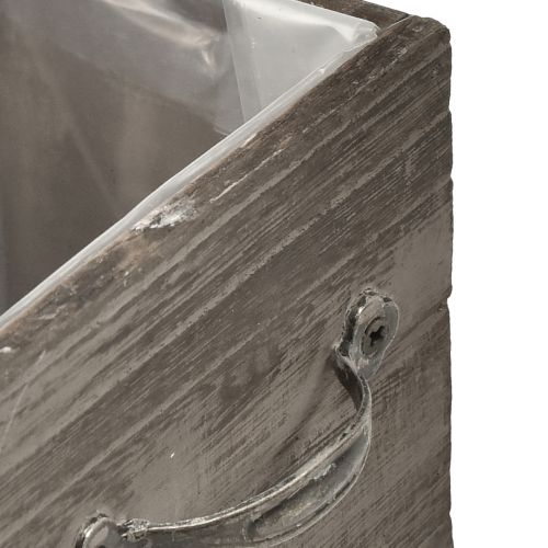 Artikel Pflanzkästen in Schubladenoptik – Grau-Braun, verschiedene Größen – Vielseitige und dekorative Aufbewahrung – Set aus 2St