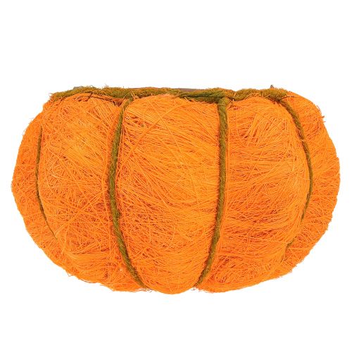 Artikel Pflanztopf Kürbis Deko Orange/Gelbgrün Sisal Ø21cm H12cm