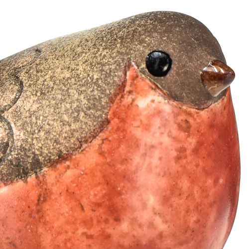 Artikel Rotkehlchen-Dekofiguren aus Keramik – Rot und Naturtöne, 5.4 cm – Perfekt für Garten und Heim – 4St