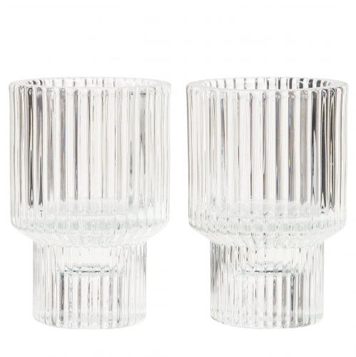 Artikel Stabkerzenhalter Glas Teelichthalter Ø5cm H8cm 4 St