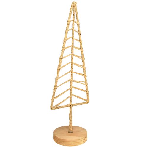 Tannenbaum Deko Aufsteller Metall Holz Natur H39cm 2St