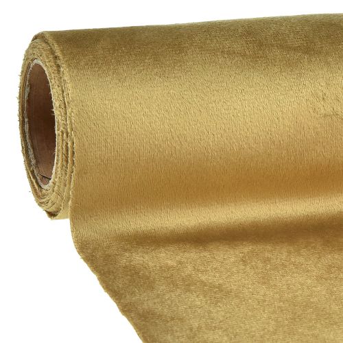 Tischband Samt Tischläufer Goldbraun Dekostoff 28×270cm für Tischdekoration