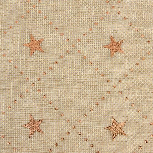 Artikel Weihnachts Tischläufer mit Glänzenden Sternen, Gold, 48cm x 4,5m - Festliche Dekoration